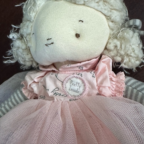 Bunnies by the Bay Pretty Girl Soft 12' Doll First Baby Comfort Lovey - Picture 5 of 8